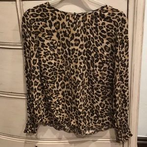 H&M cheetah print top